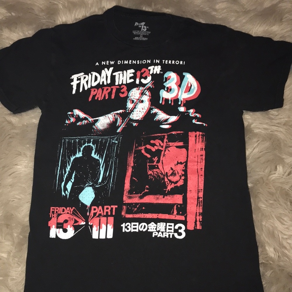 Friday the 13th tee Tshirt size Small Unisex black